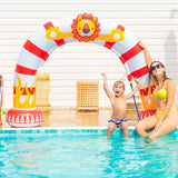 NEW Retails $60, Inflatable Rainbow Lion Sprinkler Backyard Arch, Giant Sprinkler for Kids Outdoor Play Water Toys Sprinkler for Boys Girls