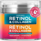 NEW Sealed Retinol Cream for Face with Hyaluronic Acid, Collagen Day & Night Moisturizer for Women and Men, Age Solution Cream, 1.85 Oz, BB: 01/29