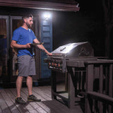 NEW Beams Wired Floodlight - 2-Head Outdoor Motion Sensing LED Security Light, 2900 lumens with Cascading Wall Wash, 1-Pack, Bronze, Retails $65