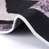 NEW Runner Rug for Hallway Area Rug Home Decor Carpet 2 Feet 8 Inch x 10 Feet Digital Printing with Non-Skid PVC Bottom for Kitchen Hallway Living Room Blacks/Greys