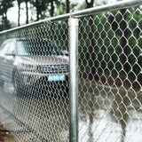 NEW ALEKO Galvanized Steel 4 Feet X 50 Feet (1.2 X 15m) Chain Link Fence Fabric, 12.5-AW Gauge, Silver - CLF125G4X50, Retails $214