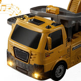 NEW TEMI Engineering Crane, Kids Construction Truck Toys for 3 4 5 6 7 Years Old - Car Race Tracks, Excavator, Boy Toys for 3-5 Year Old Toddlers, Gift Toys for Boys & Girls Aged 4-6, Outdoor Playset