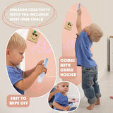 NEW Retails $80, Magnetic Wall Decal Arch: 31" x 39" Magnetic Chalk Board Sticker -for Kids & Playroom (Taupe Pink）