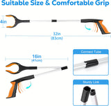 NEW Grabber Reacher Tool - 32” Extra Long Foldable Gripper and Reaching Tool - Heavy Duty Pick Up Stick Grabbers for Seniors, Trash, Surgery Recovery Must Haves Gifts (Orange)