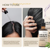 NEW Sealed, Hair Growth Oil for Hair & Scalp Care: Rosemary Castor Blend Enhances Thickness, Daily Nourishment for Men & Women, BB: 04/28
