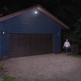 NEW Beams Wired Floodlight - 2-Head Outdoor Motion Sensing LED Security Light, 2900 lumens with Cascading Wall Wash, 1-Pack, Bronze, Retails $65