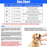 NEW Dog Cone, Inflatable Dog Cone for Small, Medium and Large Dogs, Soft Cone for Dogs After Surgery with Adjustable Buckle and Cute Pattern to Stop Licking and Biting Wounds, Sz XL