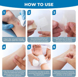NEW Sealed Hydrocolloid Bandages Roll: 2in x 5ft Ultra Adhesivas & Absorbent & Waterproof Large Hydrocolloid Patches for Wound Care - Hydro Seal Wound Healing Dressing Bandaid Tape (2IN x 5FT), BB: 12/28