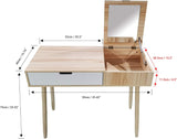 NEW Assembled, J&R Home 2-Tone Table Desk with Flip Up, Pine, NOTE: Top has 2 chips in corners and 1 in middle from transport as shown in pics, Retails $188+
