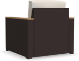New in Box Retails $337 homestyles Palm Springs Arm Chair, Brown! Great for indoor/outdoor use! Solid Acacia wood arms