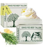 NEW Retails $50, Sealed Beef Tallow Tallow Face Moisturizer Beef Tallow for Skin Unscented 100% Organic Beef Tallow Blam Grass Fed Finished Whipped Tallow Face Cream Moisturizer Body Lotion Skin Care for Sensitive Skin