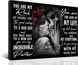 NEW Inspirational Wall Art Office Decor Motivational Wall Art Lovers Kiss Prints for Bedroom Black and White Canvas Wall Art for Living Room Bathroom Wall Decor 16" x 24"