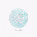 NEW Quo Teal Polka Dot Shower Cap