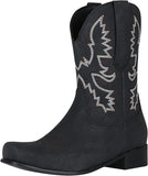 NEW Riding Men's Mid-Calf Boots Round Toe Work Leather Boots for Men Mid Calf Western Booties Flat Retro Work Boots for Men Fashion Men's Hiking Boots Waterproof, Men's Sz 12, Black