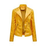 NEW Retail $174+ Women's Ultra Soft Faux leather jacket Sz XL in a beautiful vibrant shade of yellow