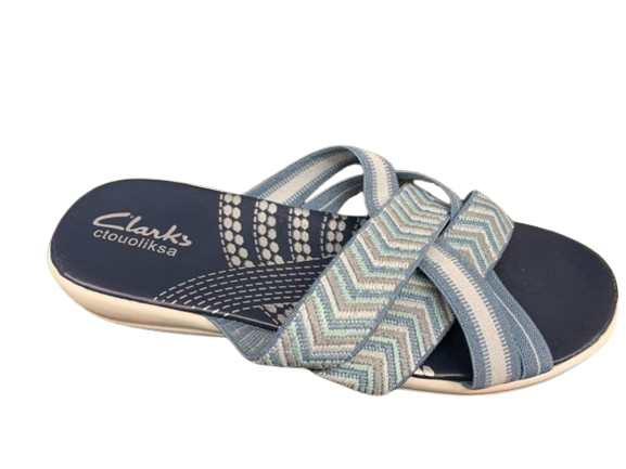 NEW Clarks Dupes Mira Grove (Denim Blue Textile) Women's Shoes - Size Womens 7 - Retails $75+