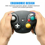 NEW HY-5201 For Nintendo Gamecube 2.4G Wireless Gamepad Turbo Vibration Game Controller - Black
