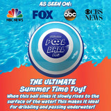NEW THE ULTIMATE POOL BALL - You fill this ball with water to play underwater games - Dribble from the bottom of the pool and run underwater for endless summer fun (Navy/Teal), 9-inch