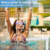 NEW Pool Fountain, Pool Sprinkler Fountain for Both Ground and Inground Pools Adjustable Waterfall Fountain Spray High-Pressure for Swimming Pool SPA Accessories