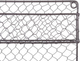 NEW Retails $50, 2 Tier Vintage Metal Chicken Wire Spice Rack Organizer, Small/9.5" x 2.25" x 10", Rustic