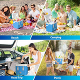 NEW Retails $70, Pool Cooler with Pool Cup Drinks Holders, Above Ground Swimming Pool Accessories, Poolside Cooler 14QT Portable, for 3 inches or Less Top Rail