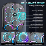 Shows Light use! Retails $130, 2026 Smart Music Boxing Machine with 8 Colorful LED Targets, Upgraded Electronic Punching Trainer Bluetooth Wall Mounted, 9 Modes 10 Speeds Reaction Training Equipment for Home Gym Adults Kids, Black