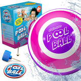 NEW THE ULTIMATE POOL BALL - You fill this ball with water to play underwater games - Dribble from the bottom of the pool and run underwater for endless summer fun (Pink/Purple), 9-inch