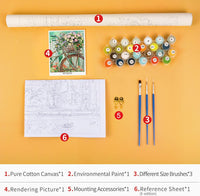 NEW DIY Paint by Number for Adults, Bicycle Paint by Numbers for Adults Beginner, Flowers in Basket Paint by Numbers for Kids Ages 8-12, Butterfly Frameless Paint by Numbers 16x20 Inches
