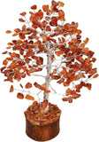 NEW Retails $50, Carnelian Crystal Gemstone Tree - Spiritual Gifts for Positive Energy - Crystal Room Decor - Meditation Stones - Reiki Gifts