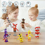 NEW Retails $80, Five Nights Freddy's Security Breach Building Block Toys 7 in 1, Fighting Monster Fredy Springtrap Action Figure DIY Model, Fan Collectibles, Suitable for 8+ Adults Boys Girls Birthday Gifts (695PCS)