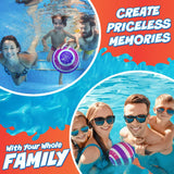 NEW THE ULTIMATE POOL BALL - You fill this ball with water to play underwater games - Dribble from the bottom of the pool and run underwater for endless summer fun (Pink/Purple), 9-inch