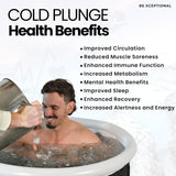 NEW Retails $149+, Extra Large Outdoor Bathtub, 440 Liters (116 Gallons), 90 X 90 X 75 CM, Durable, Easy Assembly, With Lid, Thermometer, Ice Trays and Carry Bag
