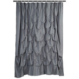 NEW AmazonBasics Polyester Pinch Pleat Shower Curtain - Grey, 72 x 72 inch