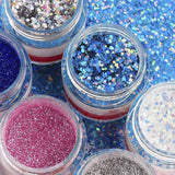 NEW All in one Makartt Poly Glitter Nail Extension Gel Kit with UV LED Nail Lamp 24W, 16 Accessories!