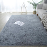 NEW Grey Area Rug 8x10 for Bedrooms, Large Fluffy Rugs for Living Room Decor, Ultra Soft Shag Fuzzy Rug, Non-Slip Area Rugs for Nursery Girls Boys