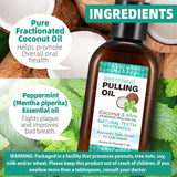 NEW Sealed ALIVER Coconut Pulling Oil for Teeth 120ml, Oil Pulling with Tongue Scraper, Natural Oral Care, Fights Bad Breath, Alcohol-Free, Tooth Whitening, Gum Health, Dye Free, Antigingivitis Oral Rinse, BB: 09/27