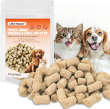 NEW 100g Premium Freeze-Dried Chicken & Krill Pet Food | 100% Natural, High Protein & Omega-Rich, Easy to Digest for Cats & Dogs (S, Chicken) (Chicken and Krill 100g), EXP: 10/06/2026