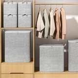 NEW Extra Large Capacity Storage Bag, Non Woven Fabric Material Storage Container with Reinforced Handle, Foldable Cotton Storage Bins for Blanket, Pillows, Comforters and Quilts (150L)