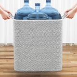NEW Extra Large Capacity Storage Bag, Non Woven Fabric Material Storage Container with Reinforced Handle, Foldable Cotton Storage Bins for Blanket, Pillows, Comforters and Quilts (150L)