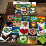 NEW Heart Shaped Puzzles for Adults 1000 Pieces and up, PICKFORU Love Puzzle as Wall Decors, Valentine's Day Puzzle for Puzzle Lovers