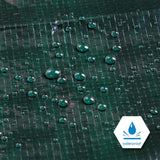 NEW CARTMAN Finished Size 20x40 Feet Waterproof Green Tarp 8 Mil Thick, Multipurpose Protective Cover for Emergency Rain Shelter Camping Tarpaulin, Retails $130