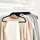 NEW Amazon Basics Velvet Suit Hangers - 19-Pack, Black