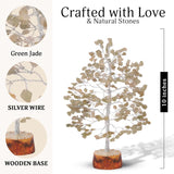 NEW Retails $48, Green Jade Tree of Life – Positive Energy Decor – Crystal Home Gifts – Meditation & Spiritual Decor – Feng Shui Money Tree – Jade Crystal Desk Decoration