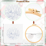 NEW JSRQT Christmas Embroidery Starter Kits, DIY Embroidery Needlepoint Supplies Kit for Adults Beginners, Handmade Sewing Craft Set