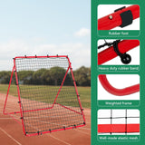 NEW Retails $125+, 4x4 FT Soccer Rebounder Net | Adjustable Angles, Passing & Shooting Practice | Portable Training Equipment for Kids, Teens, Adults | Easy Setup Rebounder Gifts & Skill Aids (All Ages)