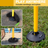 NEW Teamaze Flying Disc Game Set, Height Adjustable Disc Toss Game with Bottle, Score Tracker, Bottle Bash Game Set Bottle Drop Yard Games for Family Adult & Kid Outdoor Yard Lawn Beach