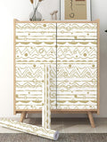 NEW 3 Rolls Heroad Brand Light Brown Geometric Peel and Stick Wallpaper Boho Contact Paper Removable Wallpaper 78.7"x16.1", 3 Rolls