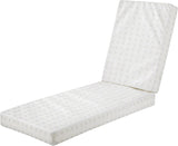 NEW Classic Accessories Montlake Chaise Cushion Foam & Slip Cover, Antique Beige, 72x21x3 Thick, Retails $339