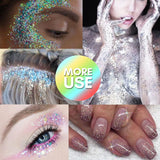 NEW All in one Makartt Poly Glitter Nail Extension Gel Kit with UV LED Nail Lamp 24W, 16 Accessories!