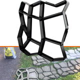 NEW Anothera 13.7"x13.7"x1.6" Walk Maker Reusable Concrete Path Maker Molds Stepping Stone Paver Yard Patio Lawn Garden DIY Walkway Pavement Paving Moulds (Irregular)